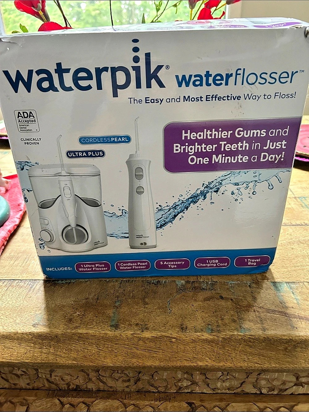Waterpik Ultra Plus / Cordless Pearl Water Flosser White Water Flosser